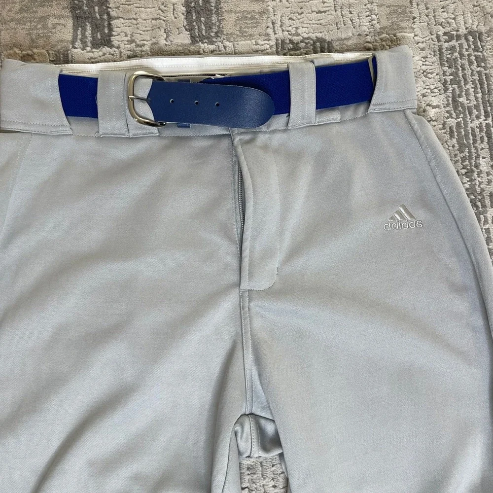 Adidas Mens Climalite Baseball Pants Grey Straight Leg Athletic Size Medium‎